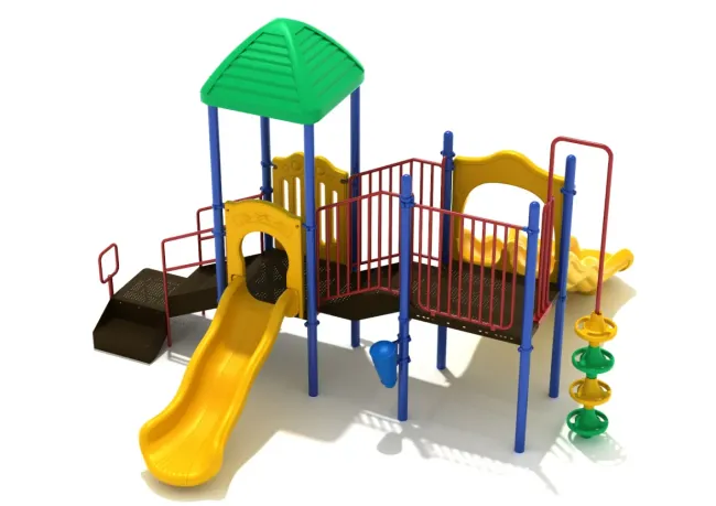 a toy structure with a slide