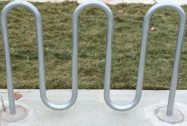 a group of metal bars