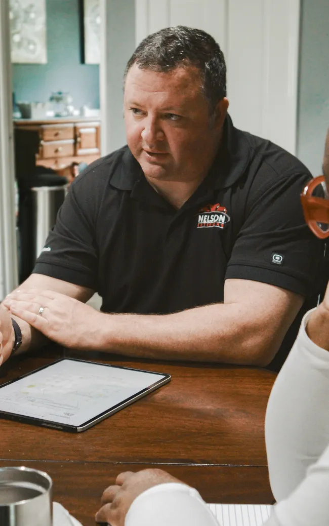 a man sitting at a table