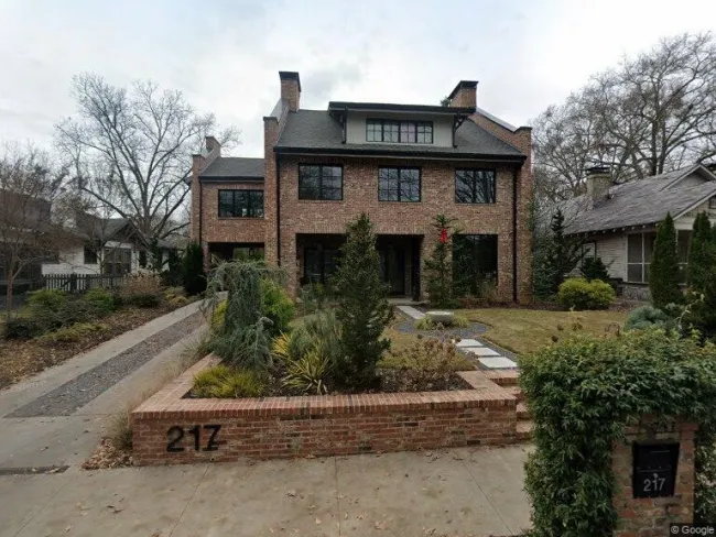 a large brick house