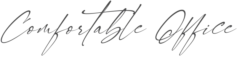 Comfortable Office signature font