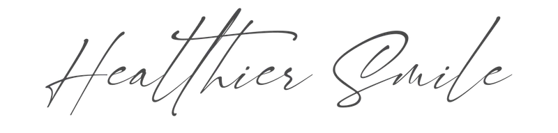 signature font saying healthier smile