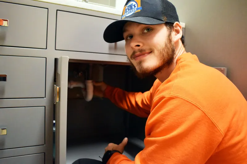 Installation of faucets in a bathroom