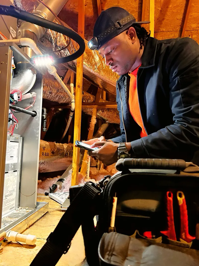 Estes Professional Tech Checking an Furnace near me