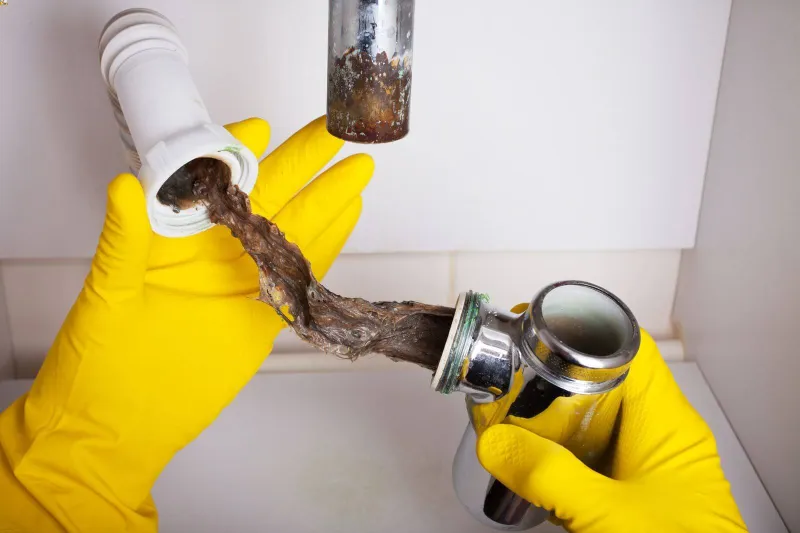 Estes Services Plumbers cleaning clogged drains
