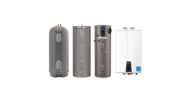 Different types of water heaters
