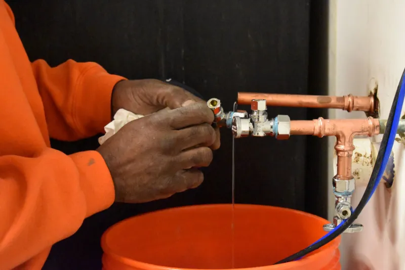 Plumbing leak repair