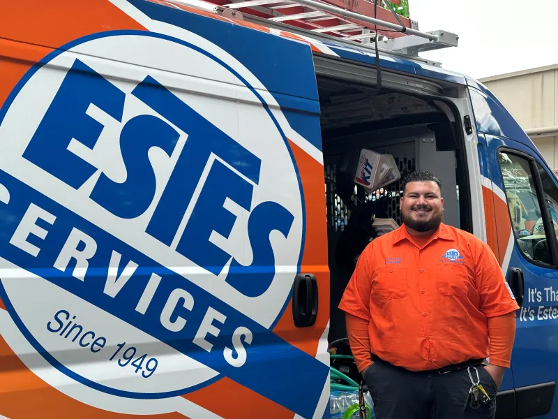 Estes Commercial Technician in a uniform
