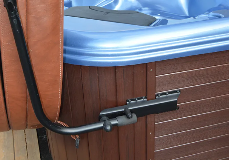 side of a hot tub