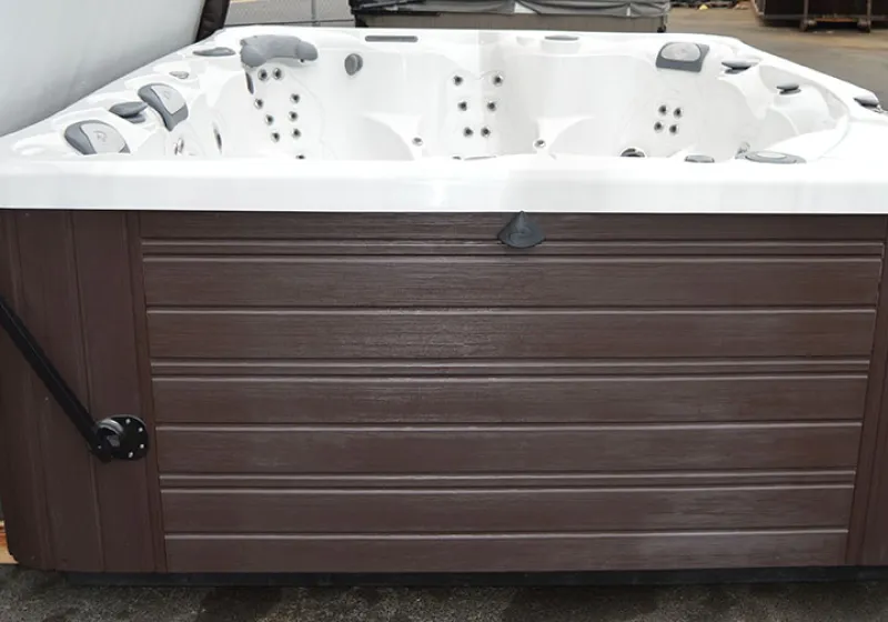 side of a hot tub