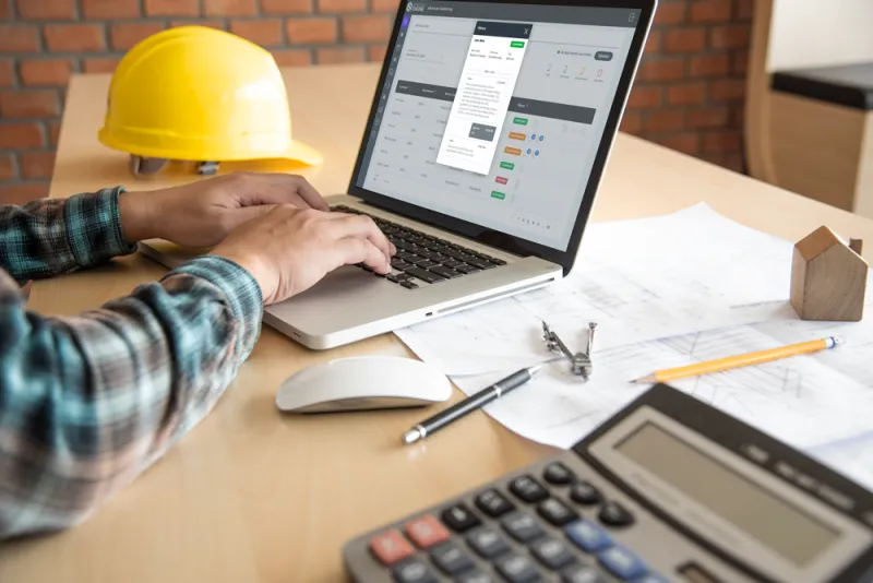 General contractor online booking software solution