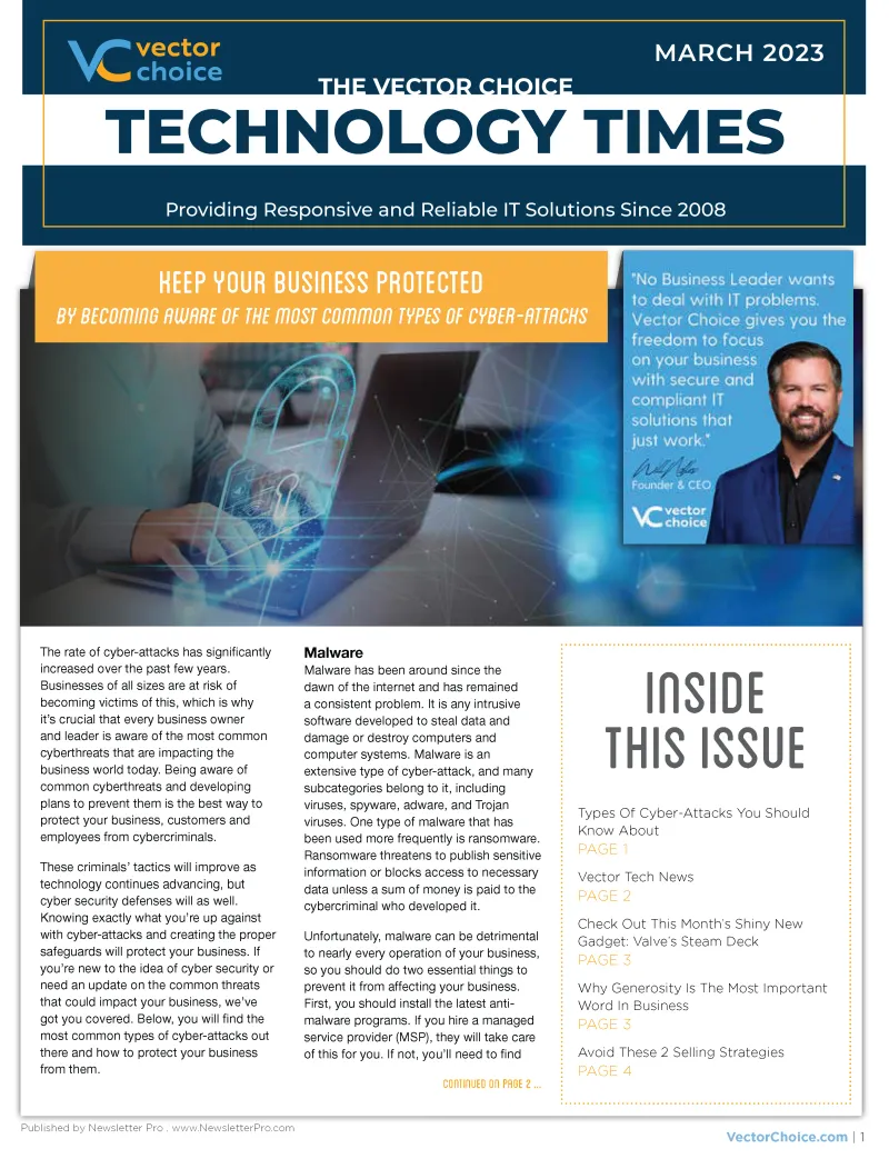 newsletter screenshot