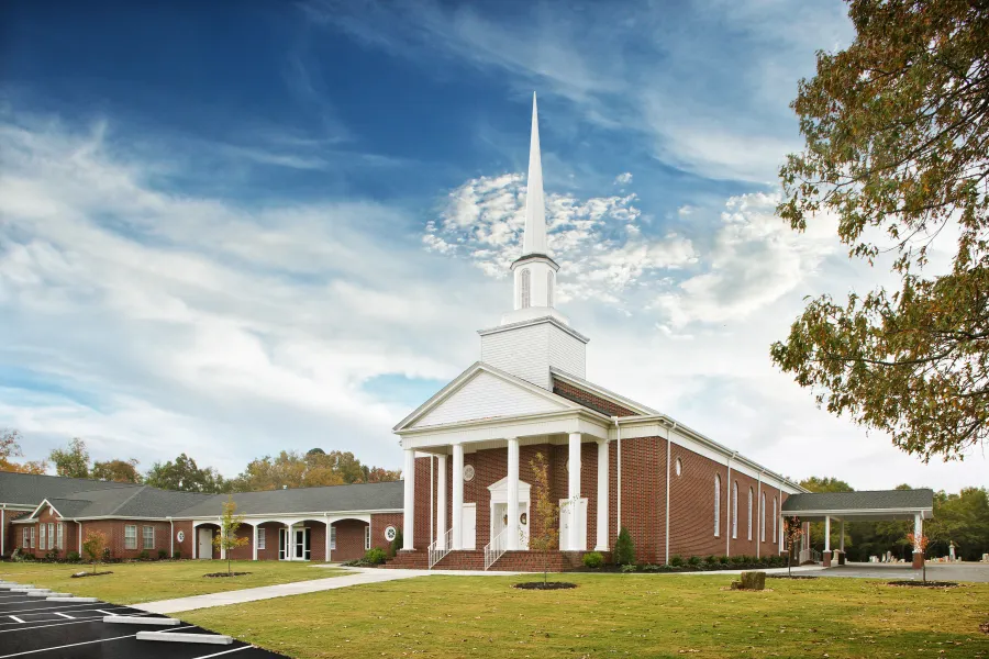 a building with a tall spire