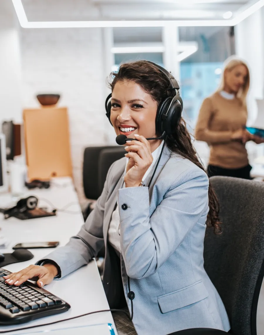 a person wearing headphones