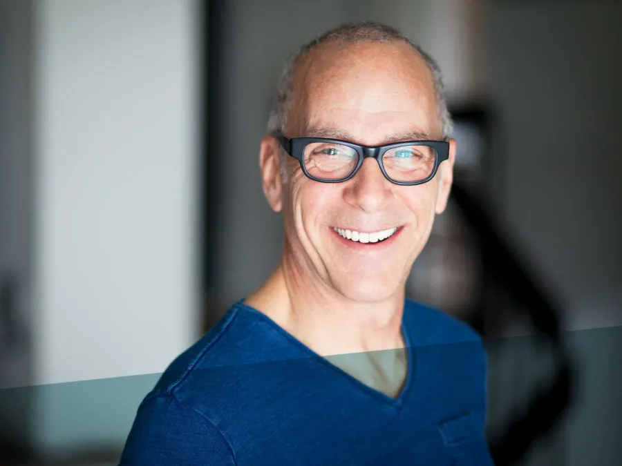 Götz Schubert wearing glasses