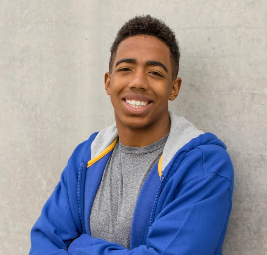 a person smiling for the camera