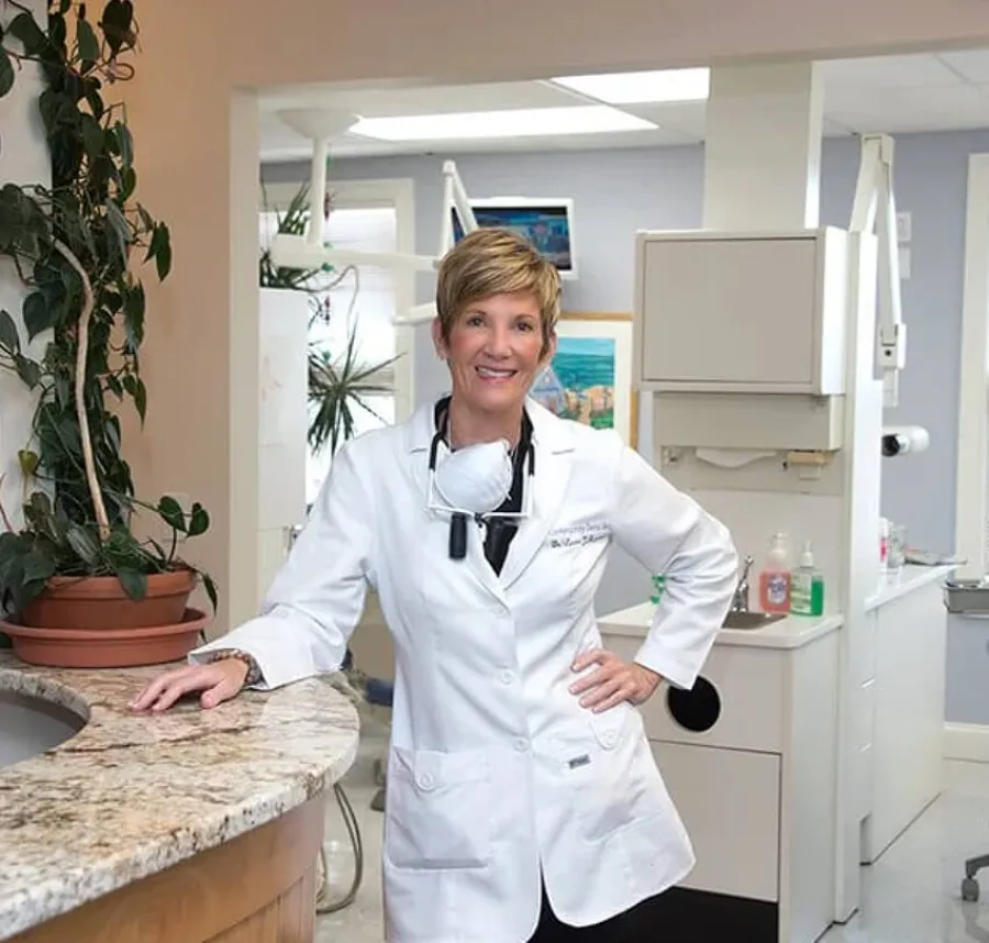 a person wearing a white coat