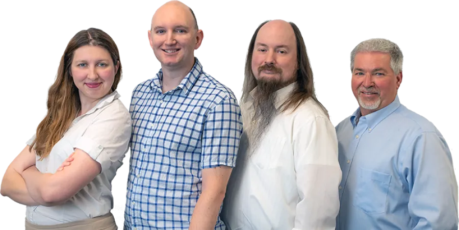 a group of people posing for a photo