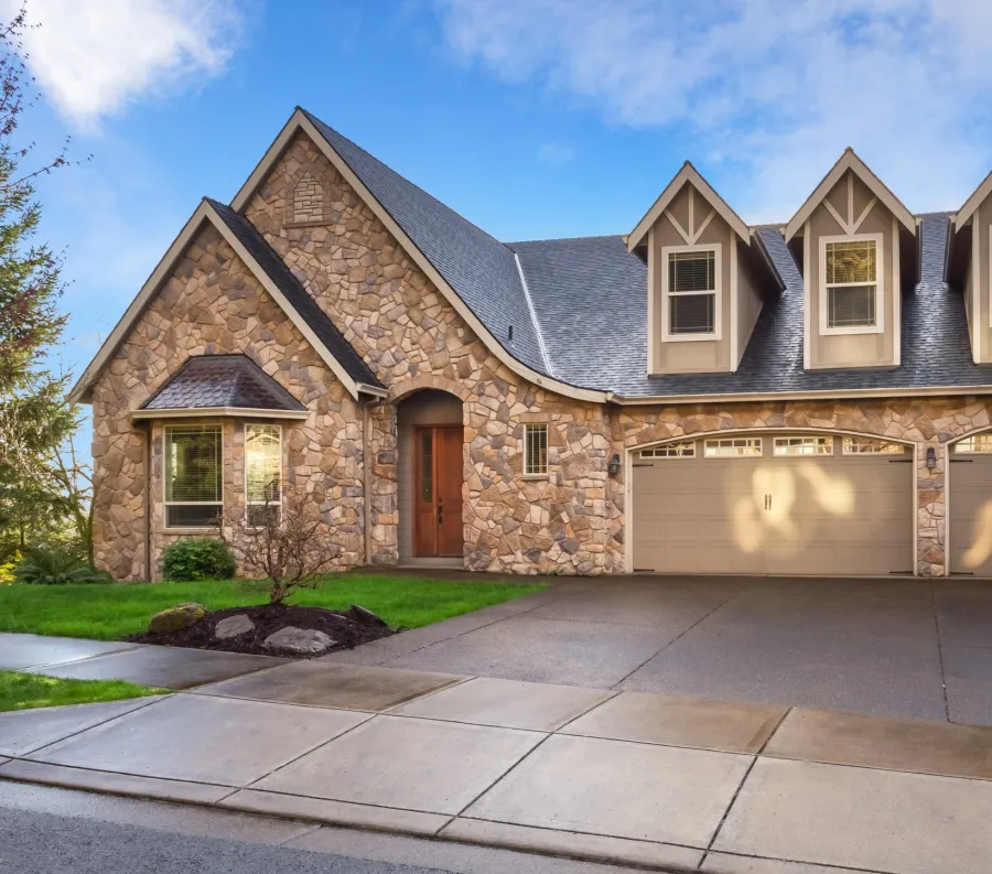 a house with a driveway