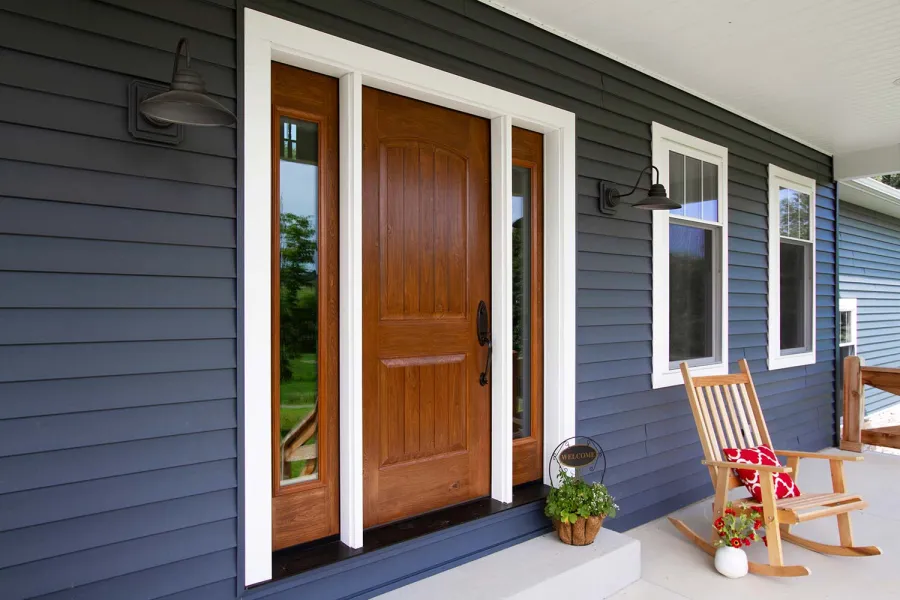 a door leading to a patio