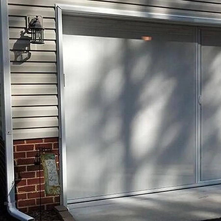 a door with a glass window