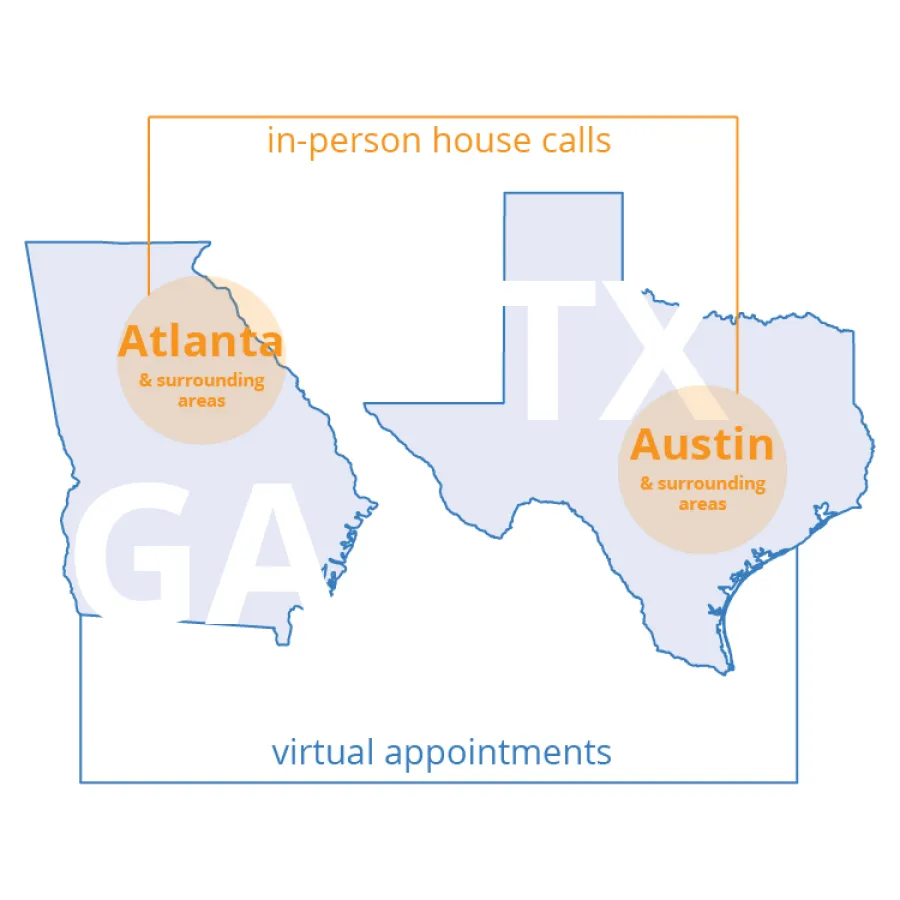 accepting patients in Georgia and Texas