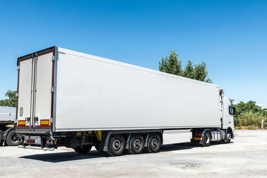 a large white truck