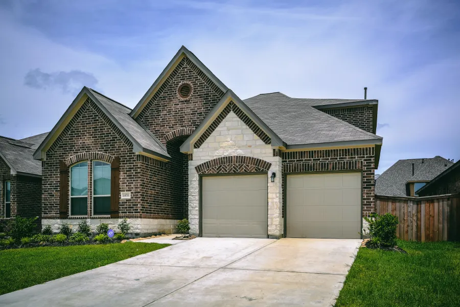 a house with a garage