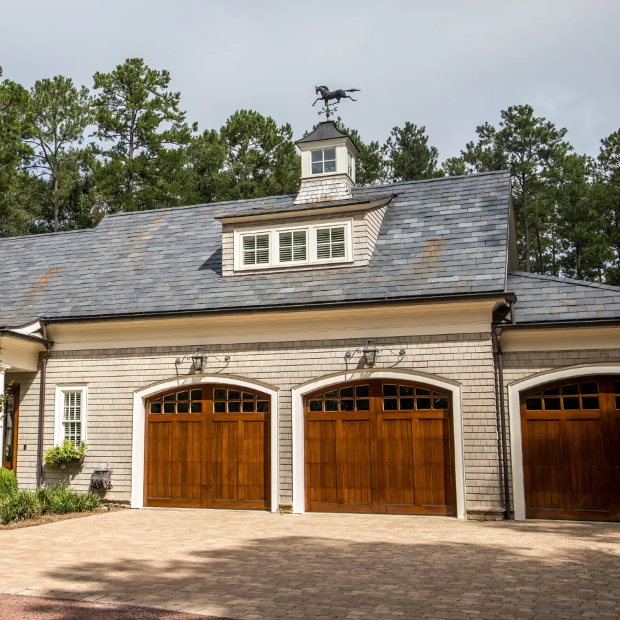 a house with a large front yard