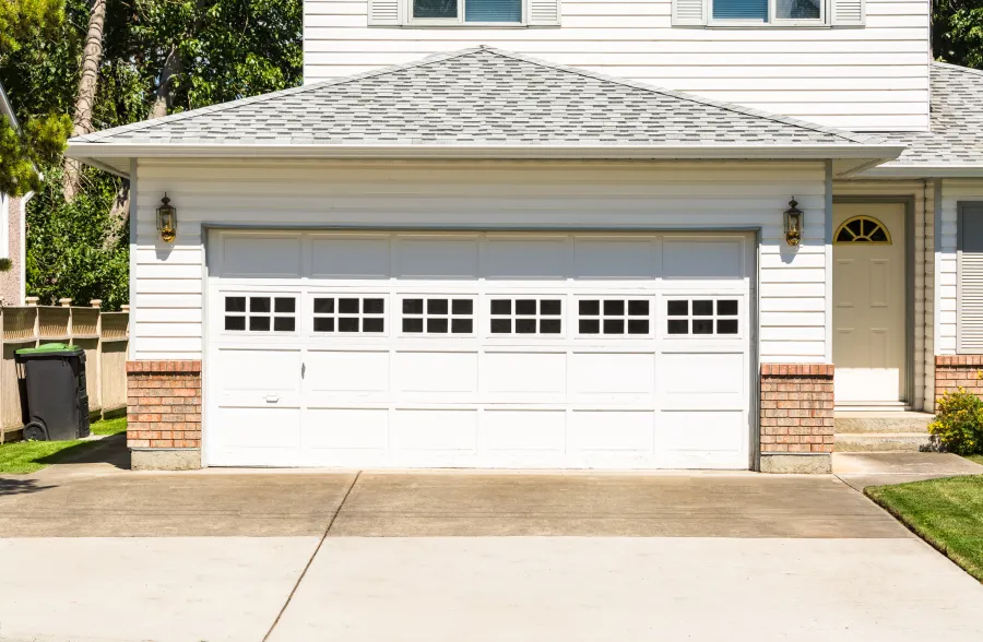 a garage with a garage