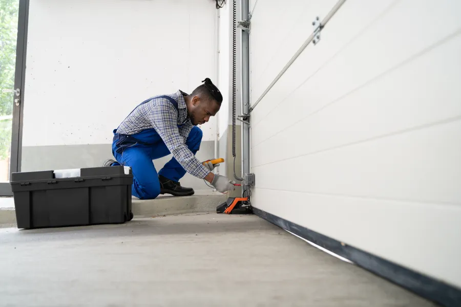 a man working on a machine