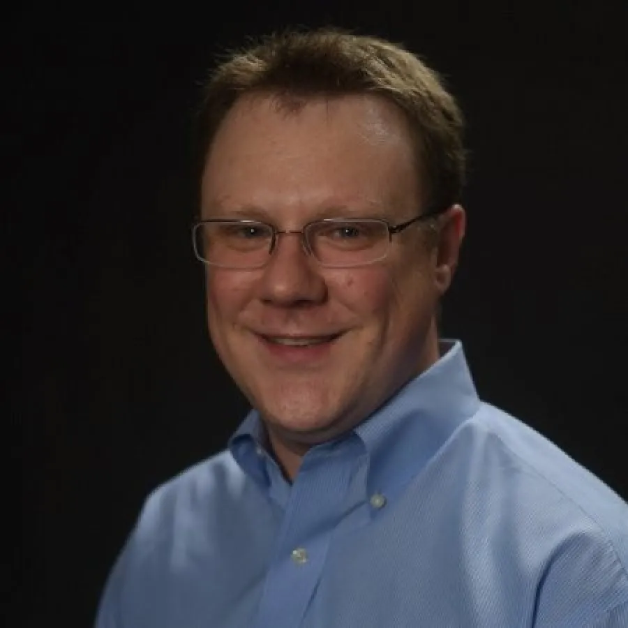 a man wearing glasses