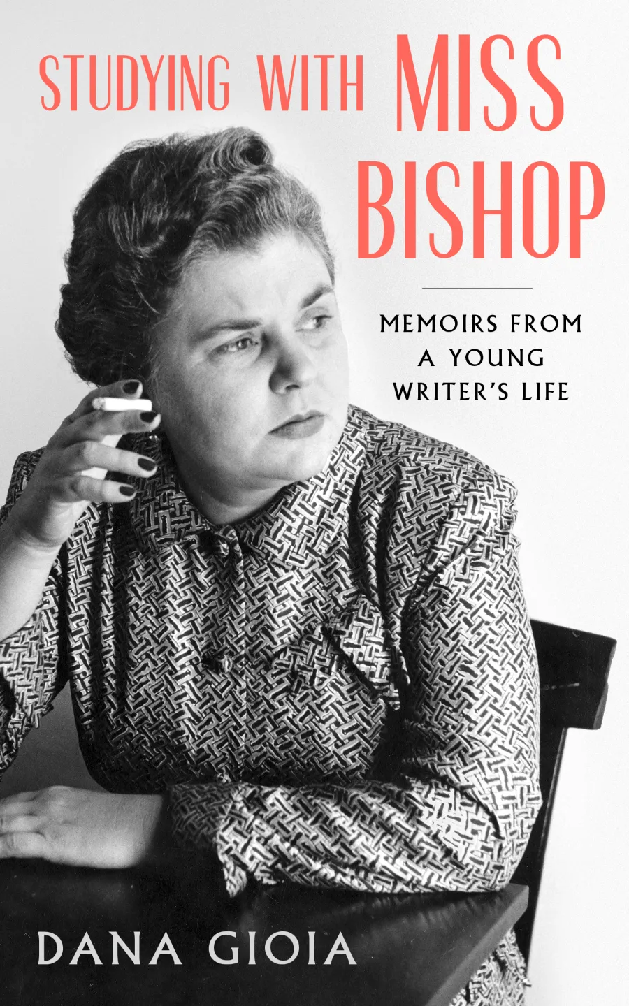 Elizabeth Bishop holding a cigarette
