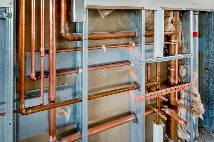 a commercial plumbing system in Atlanta