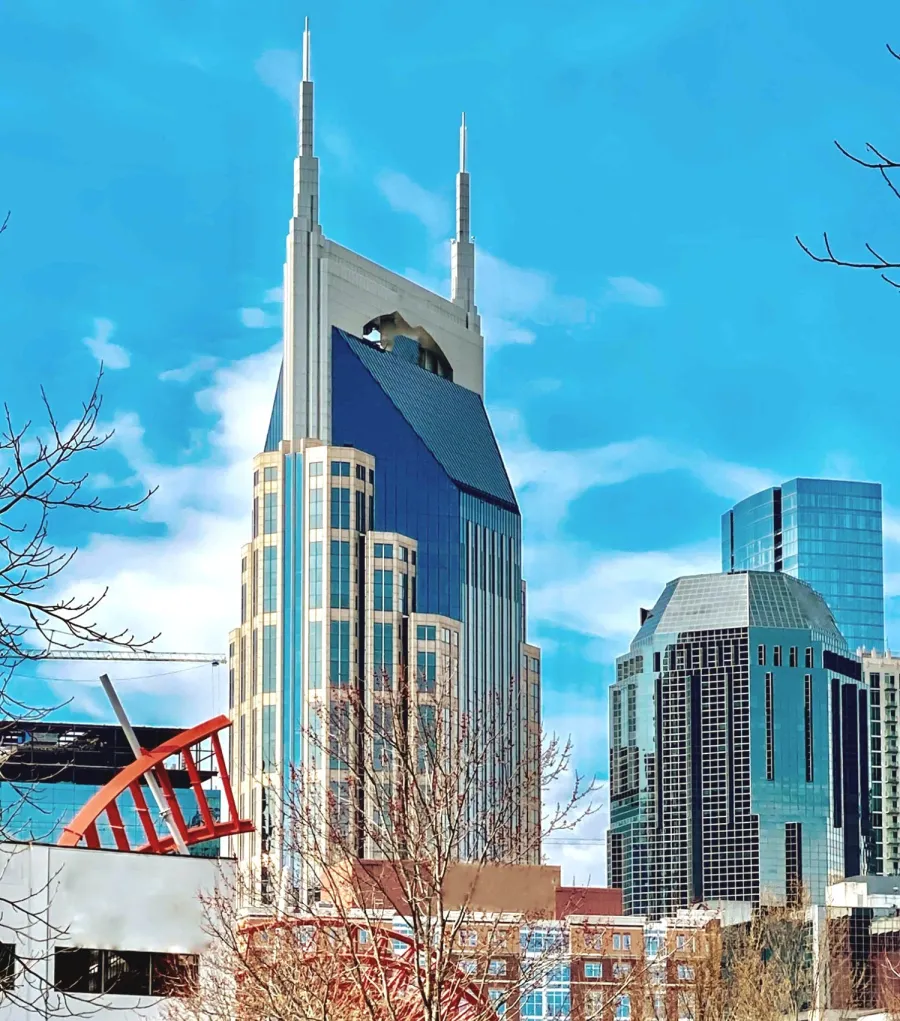 a tall building with a pointy top