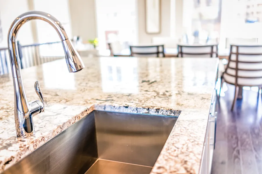 a sink in a kitchen