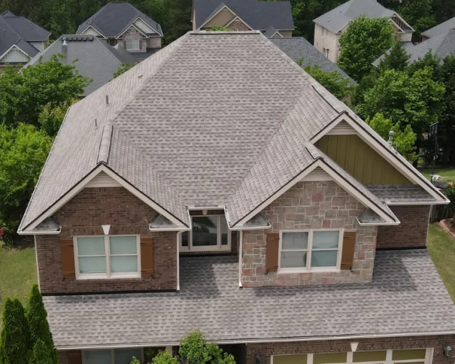 a house with a solar panel