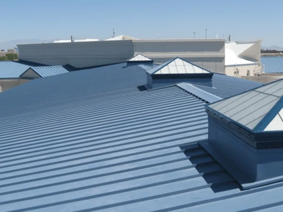 a roof of a building