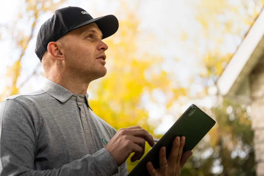 a man holding a book