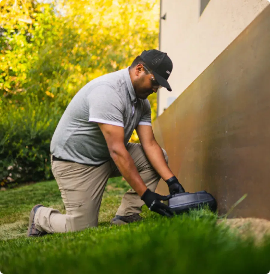 pest control man working