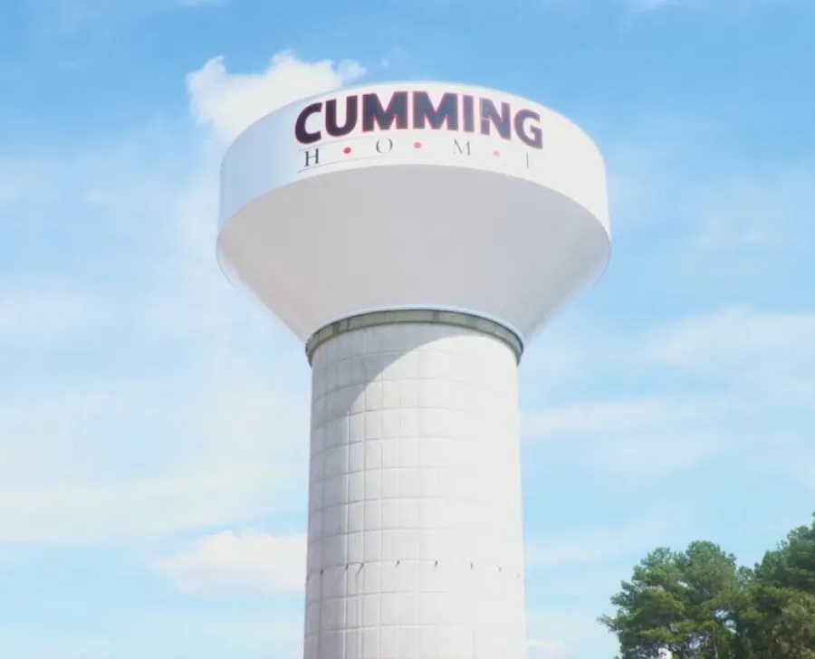 Cumming Forsyth County Water Tower, 30041, 30028, 30040