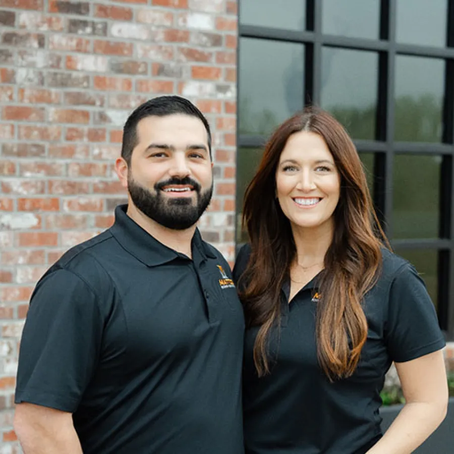 Matthew and Lydia Quartaro, founders of Mattco Roofing and Construction, College Station Texas