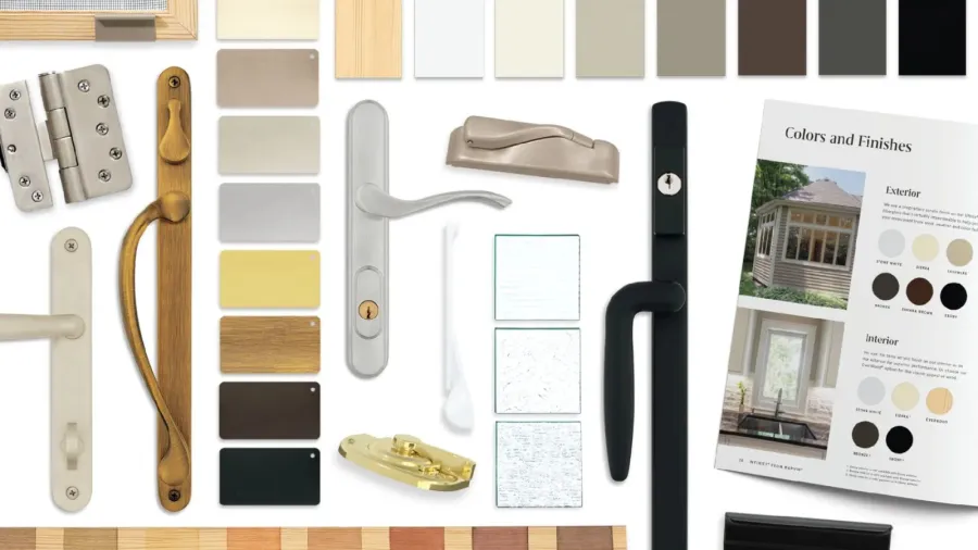 Custom options for Infinity windows include the style and finish of the hardware.