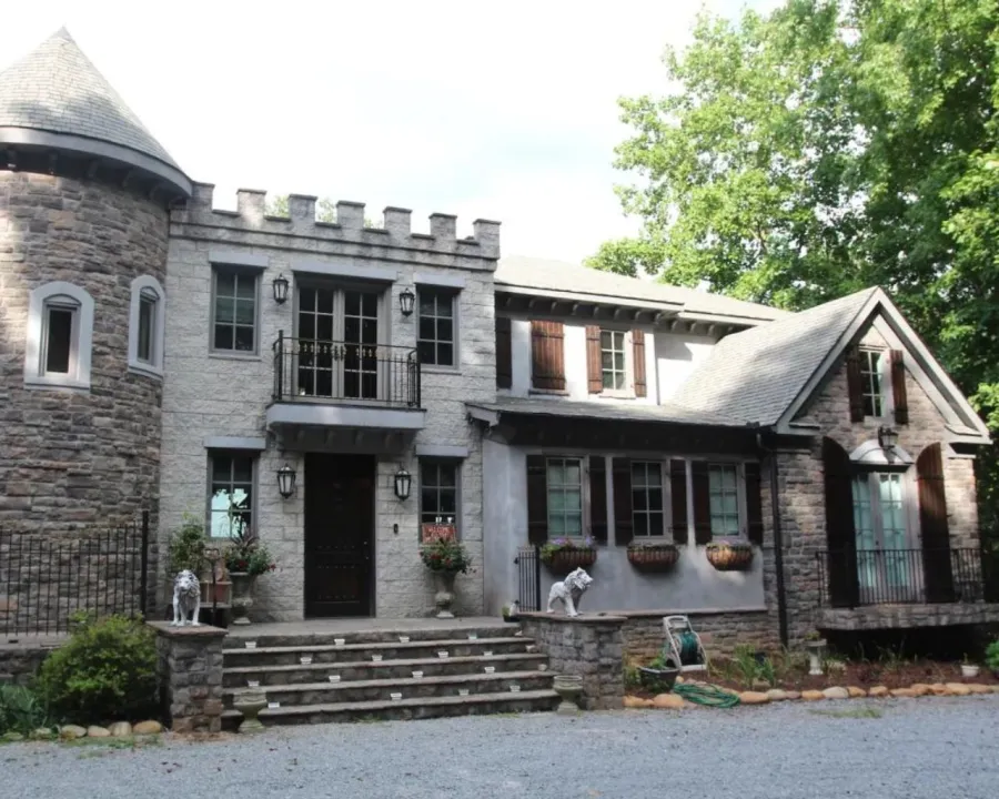 Mock Tudor Style Castle in Jasper, GA with window replacement from North Georgia Replacement Windows