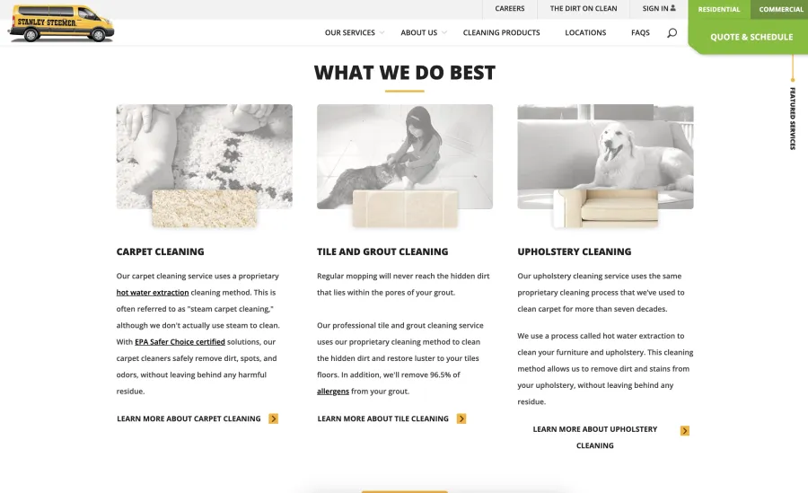text, website