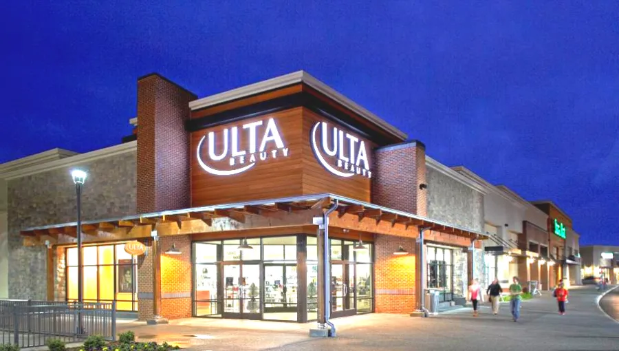 an Ulta Beauty building in a strip mall