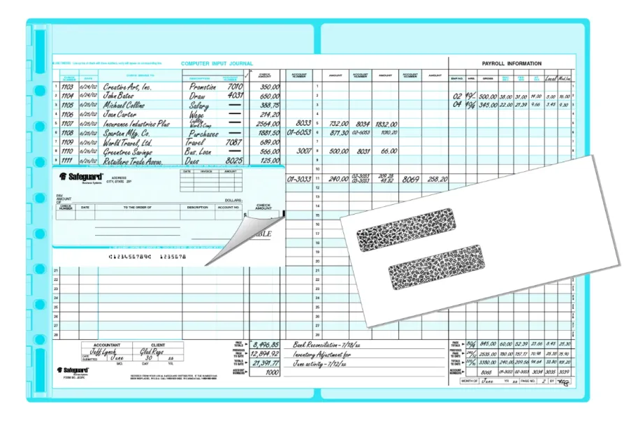 one write check system