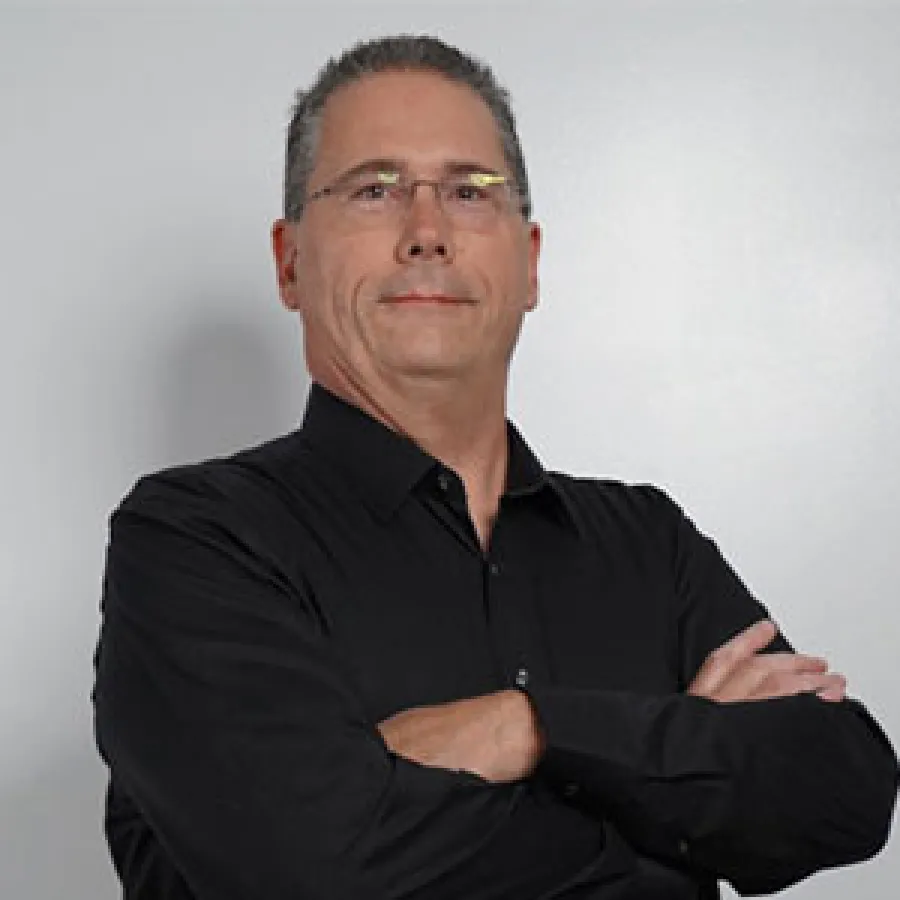 a man folding his arms