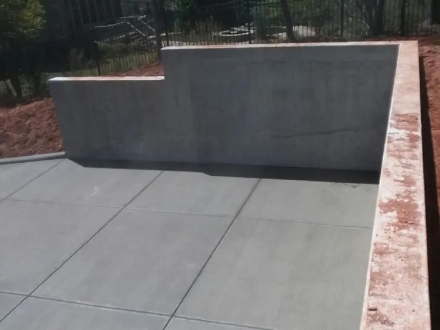 a concrete slab on a concrete surface