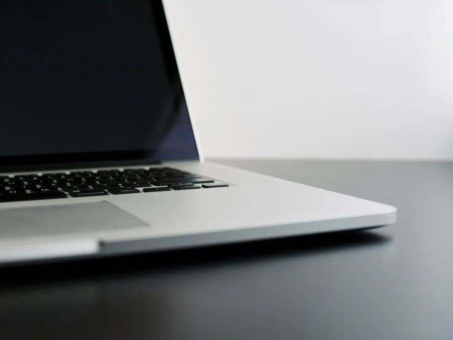 a laptop on a table